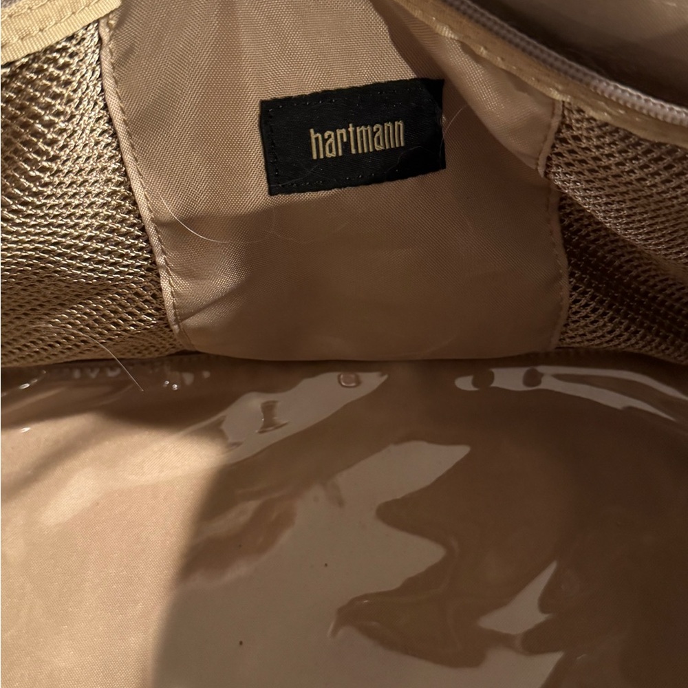 Hartmann Luggage Overnight Weekend Bag Leather 80s tweed brown tan carry on - Picture 9 of 13